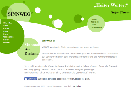 Screenshot http://www.sinnweg.de/