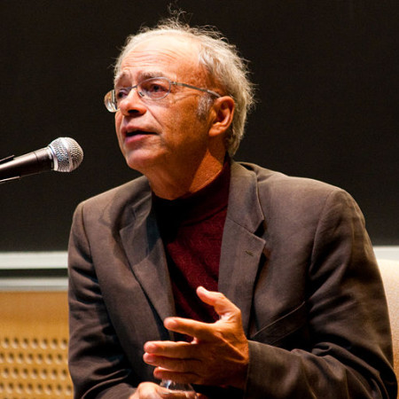 Peter Singer 2009, Quelle: wikipedia, Photo by Joel Travis Sage: http://www.joelsage.com/eritas