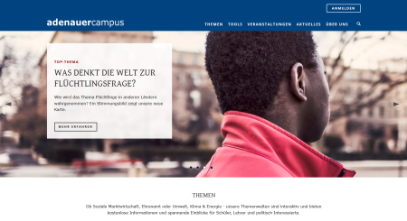 Screenshot Adenauer Campus http://www.adenauercampus.de/