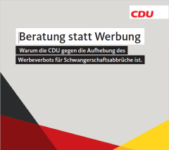 CDU Beratung statt Werbung