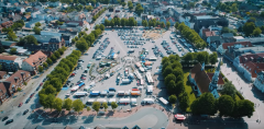 Heider Marktplatz 2023, Screenshot aus dem Film " Barrierefreies Dithmarschen", erstellt von UNEM